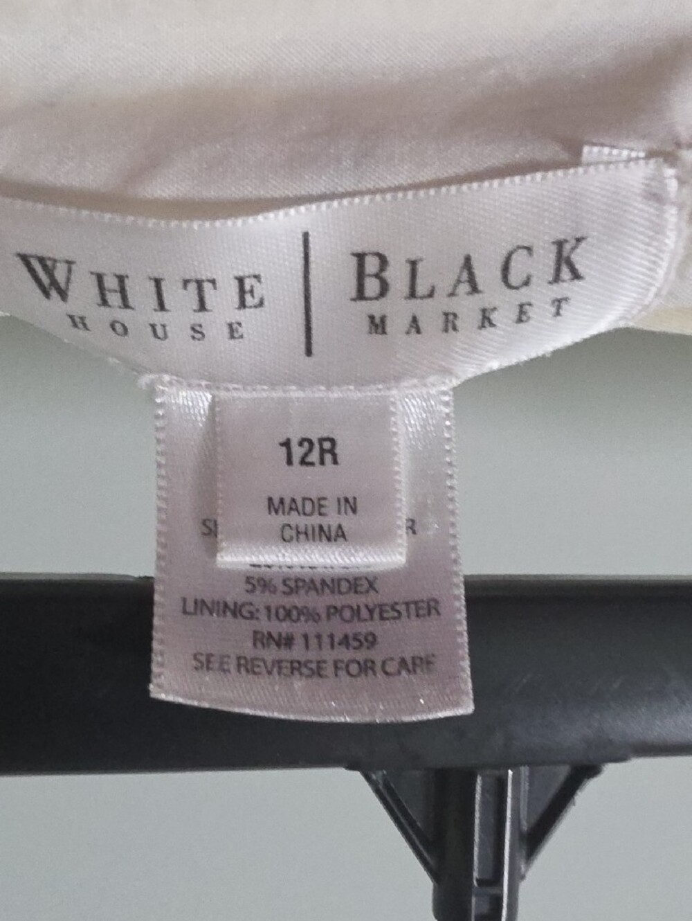 White House Black Market Cream Pinstripe Wide-Leg Dress Pants - Picture 3 of 7
